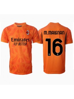 AC Milan Mike Maignan #16 Målvakt Replika Borta Kläder 2024-25 Kortärmad